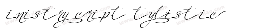 Ministry Script Stylistic HFF字体转换